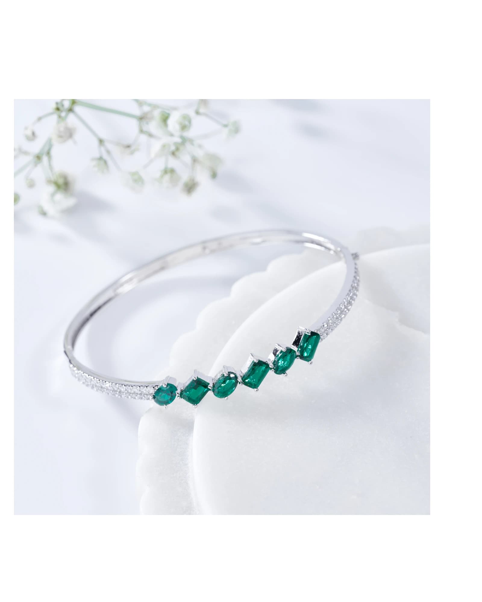 Emerald Kite Bangle