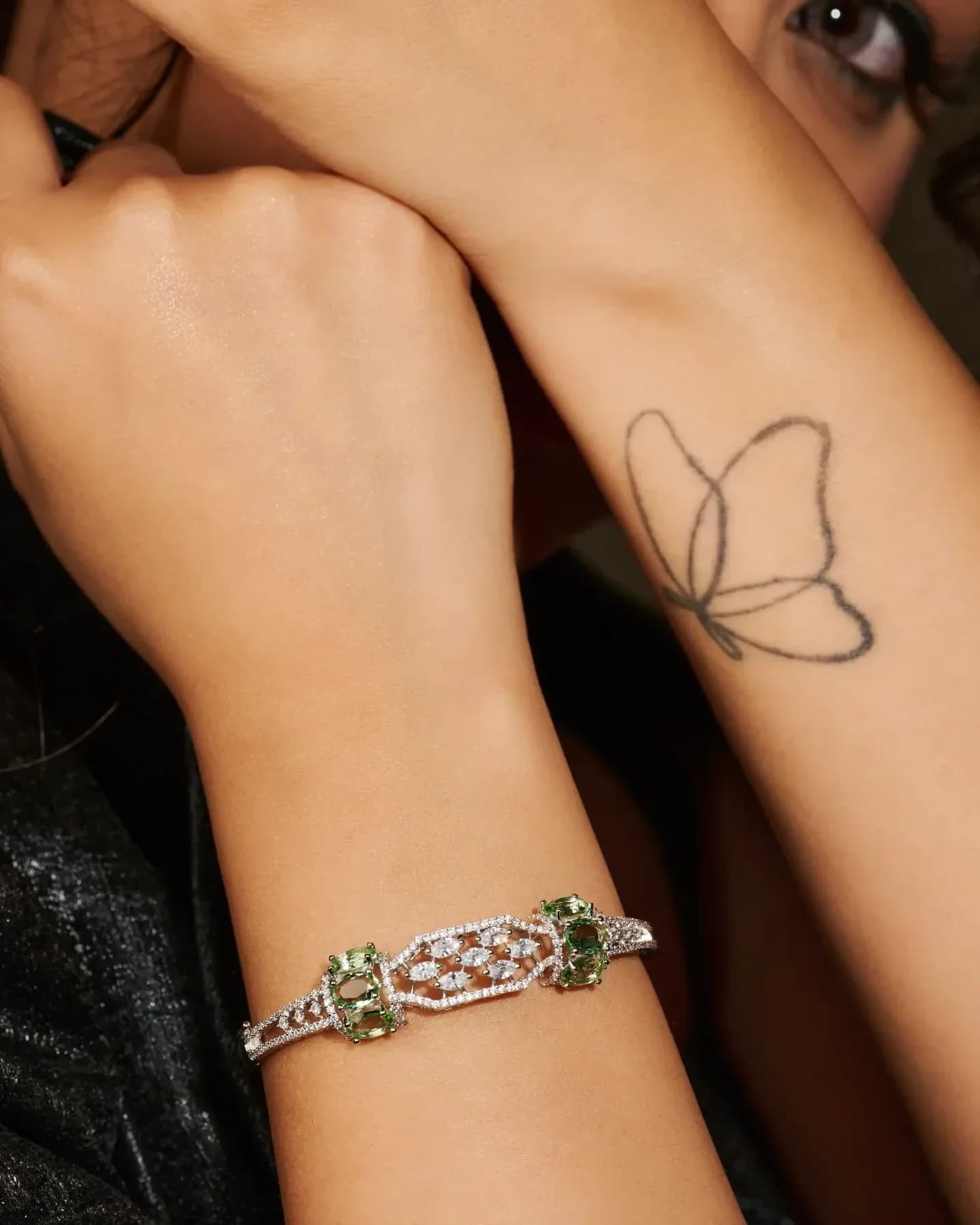 Mint Blossom Mosaic Bracelet