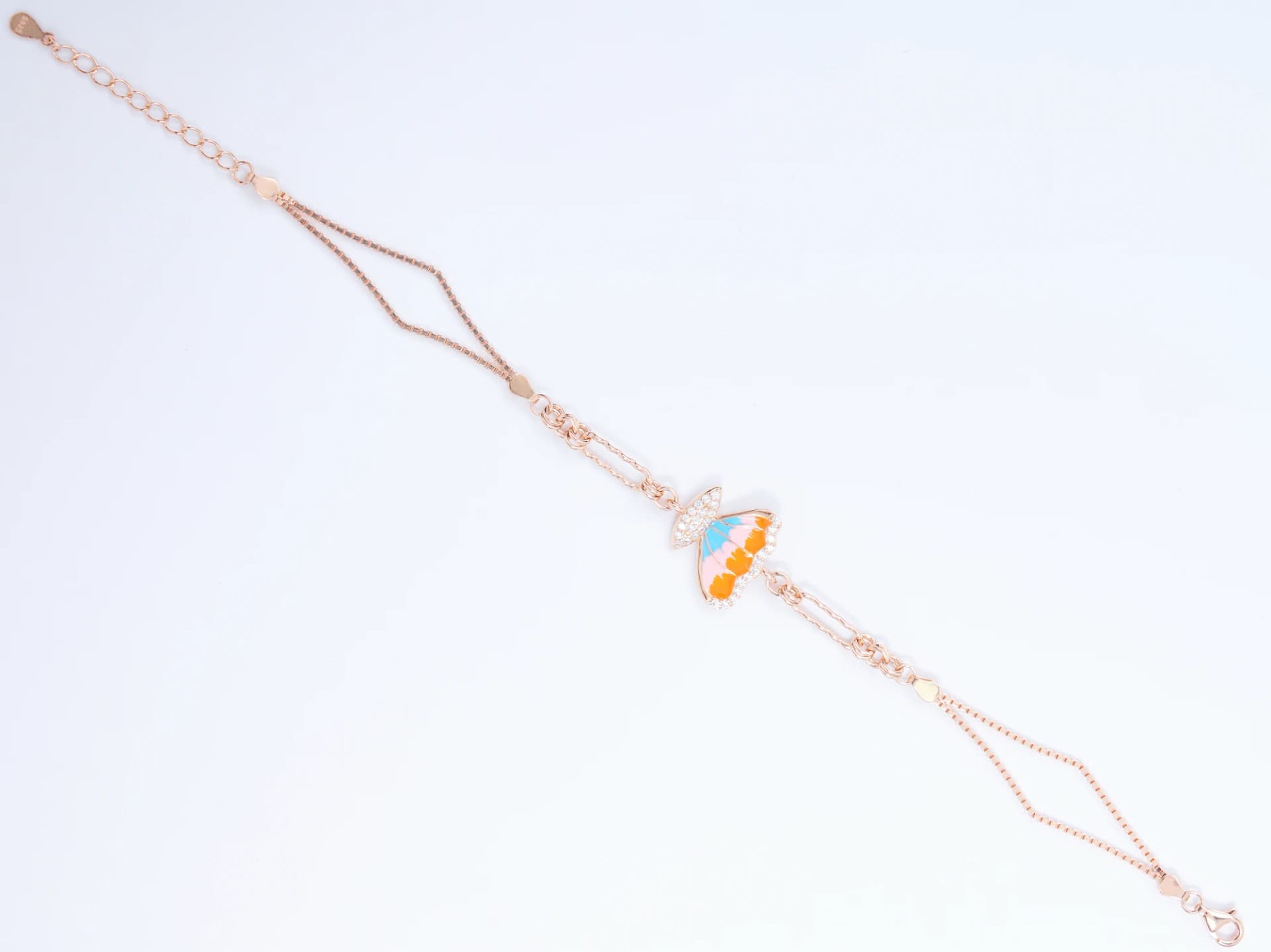 Rainbow Wings Butterfly Bracelet