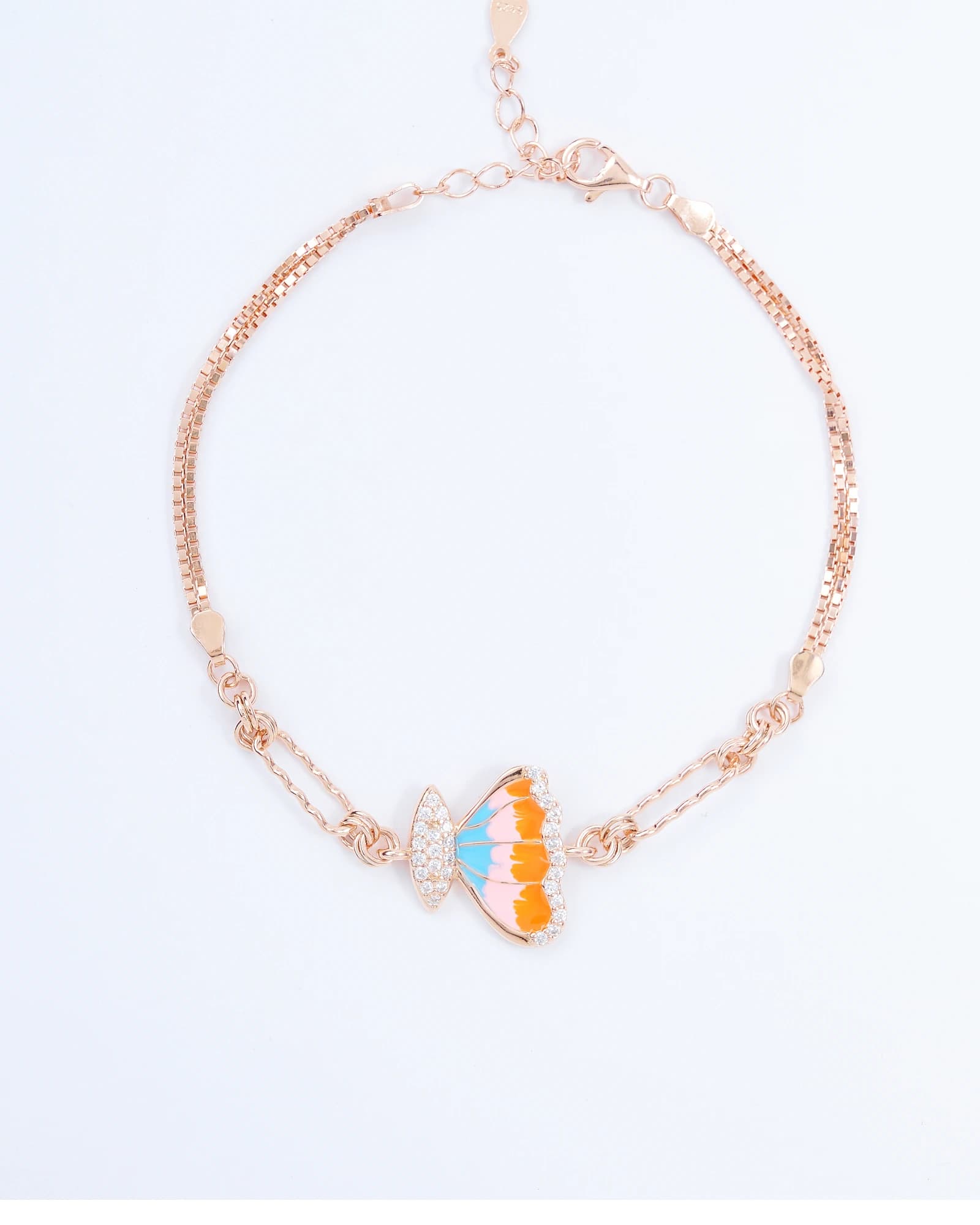 Rainbow Wings Butterfly Bracelet