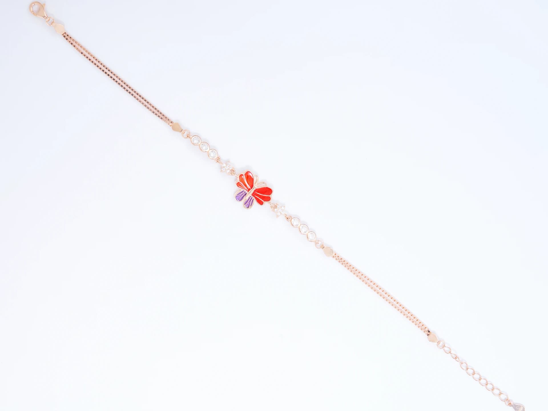 The Sunset Flame Butterfly Bracelet