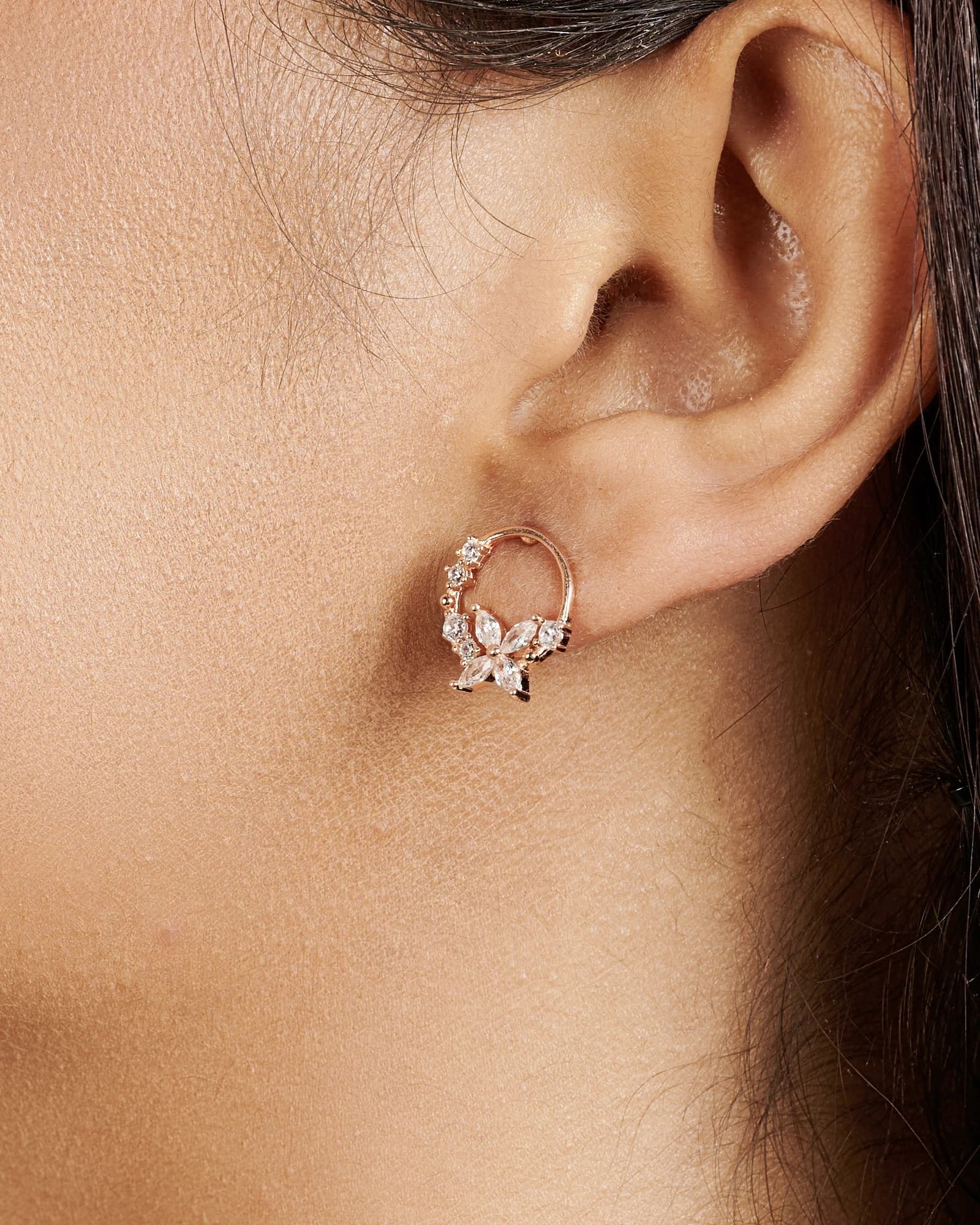 Floral Halo Studs