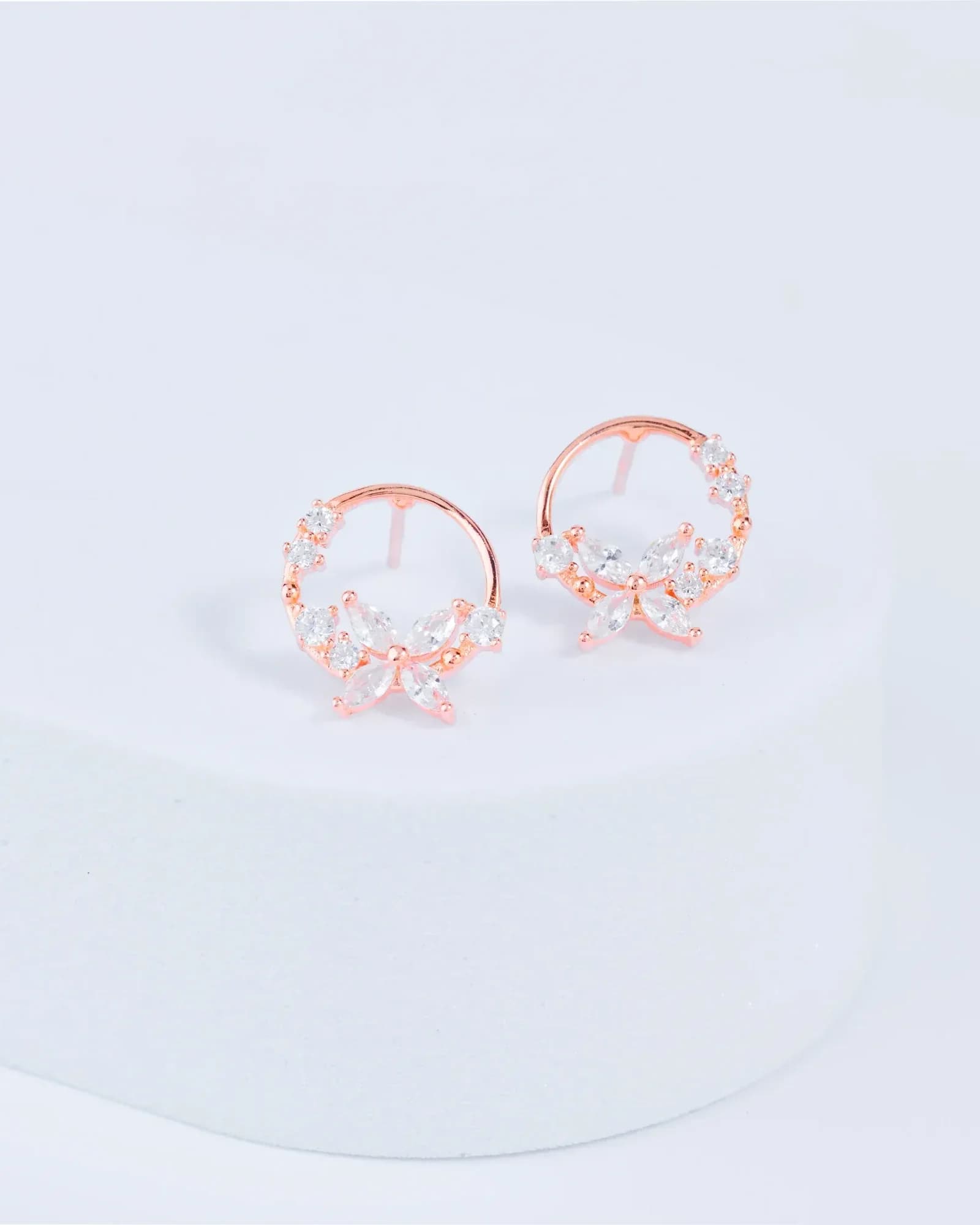 Floral Halo Studs