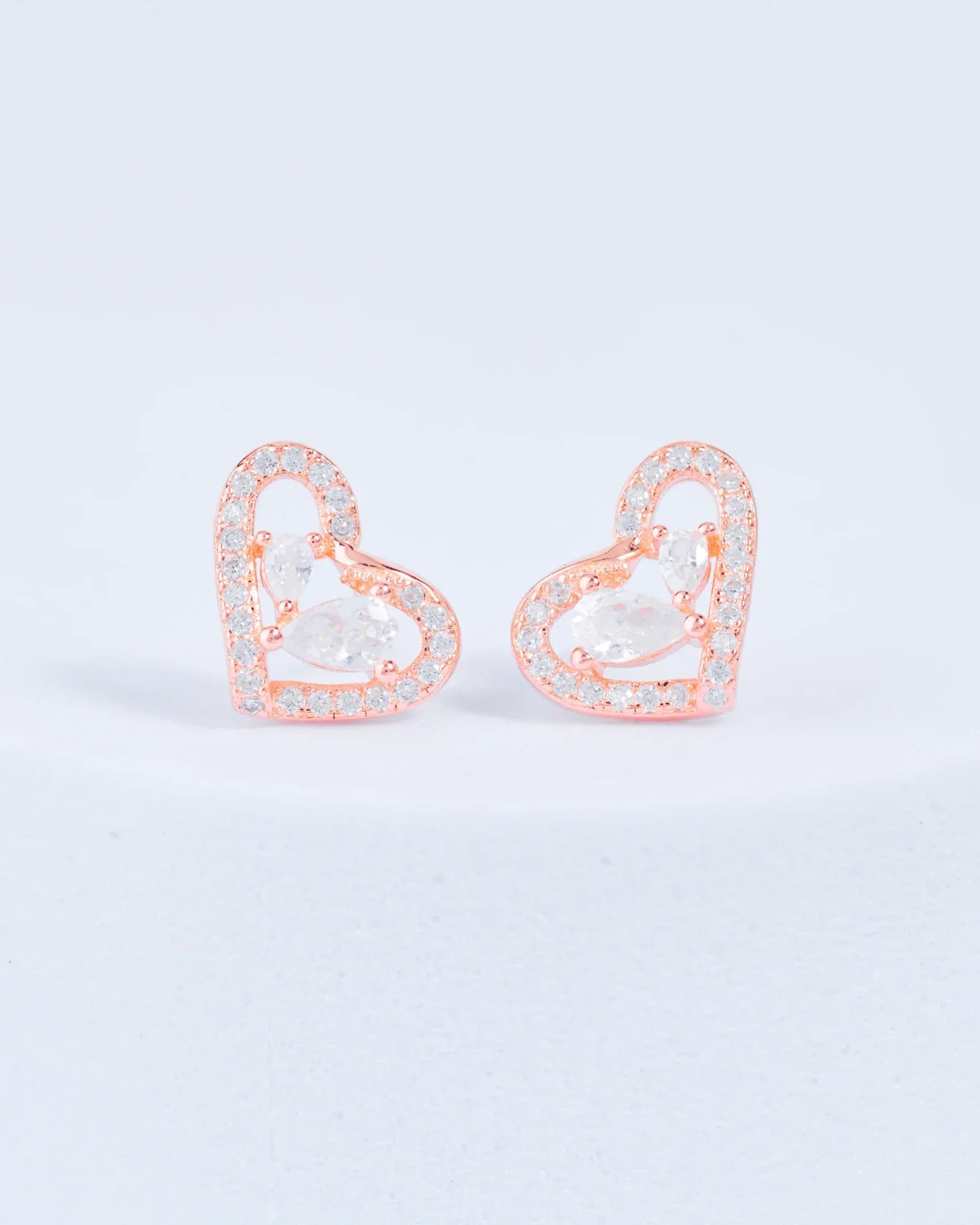 Radiant Heart Bloom Studs