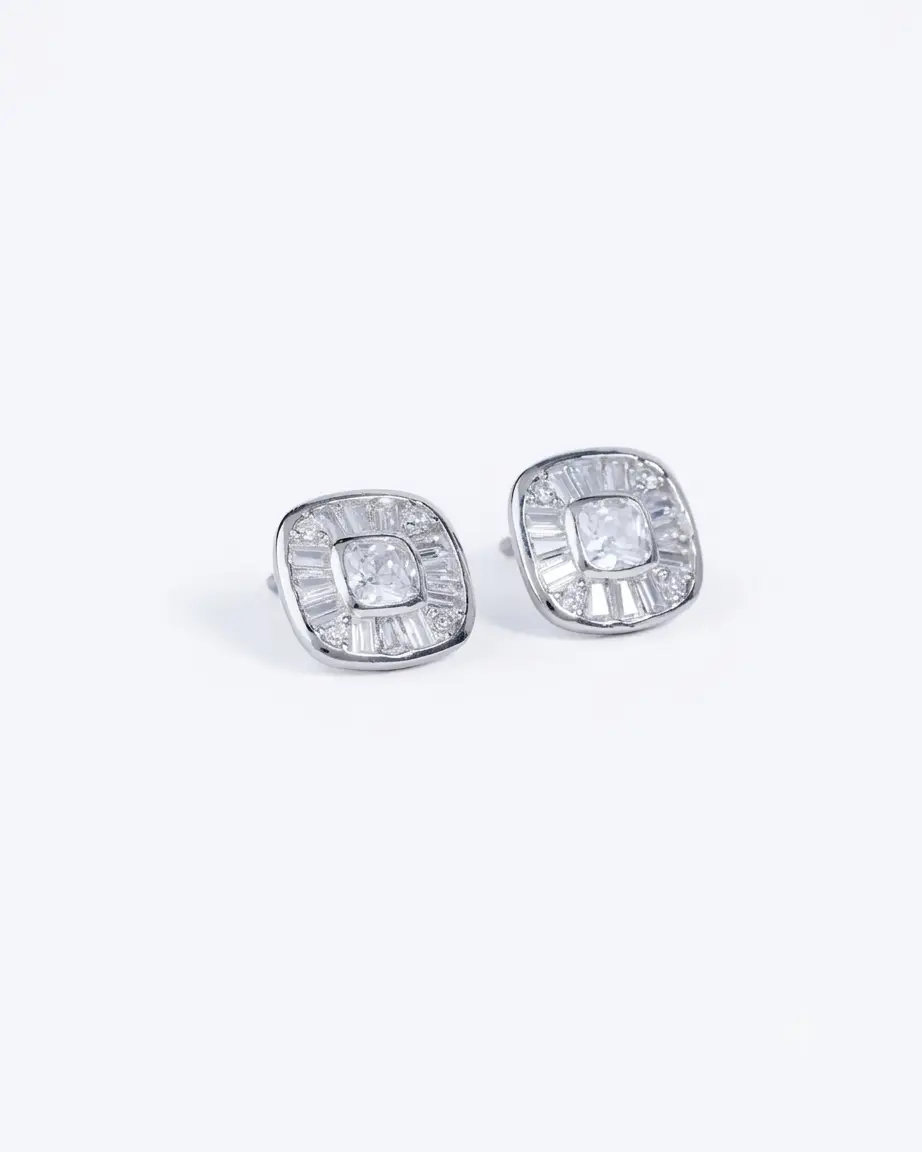Vintage Baguette Glam Studs