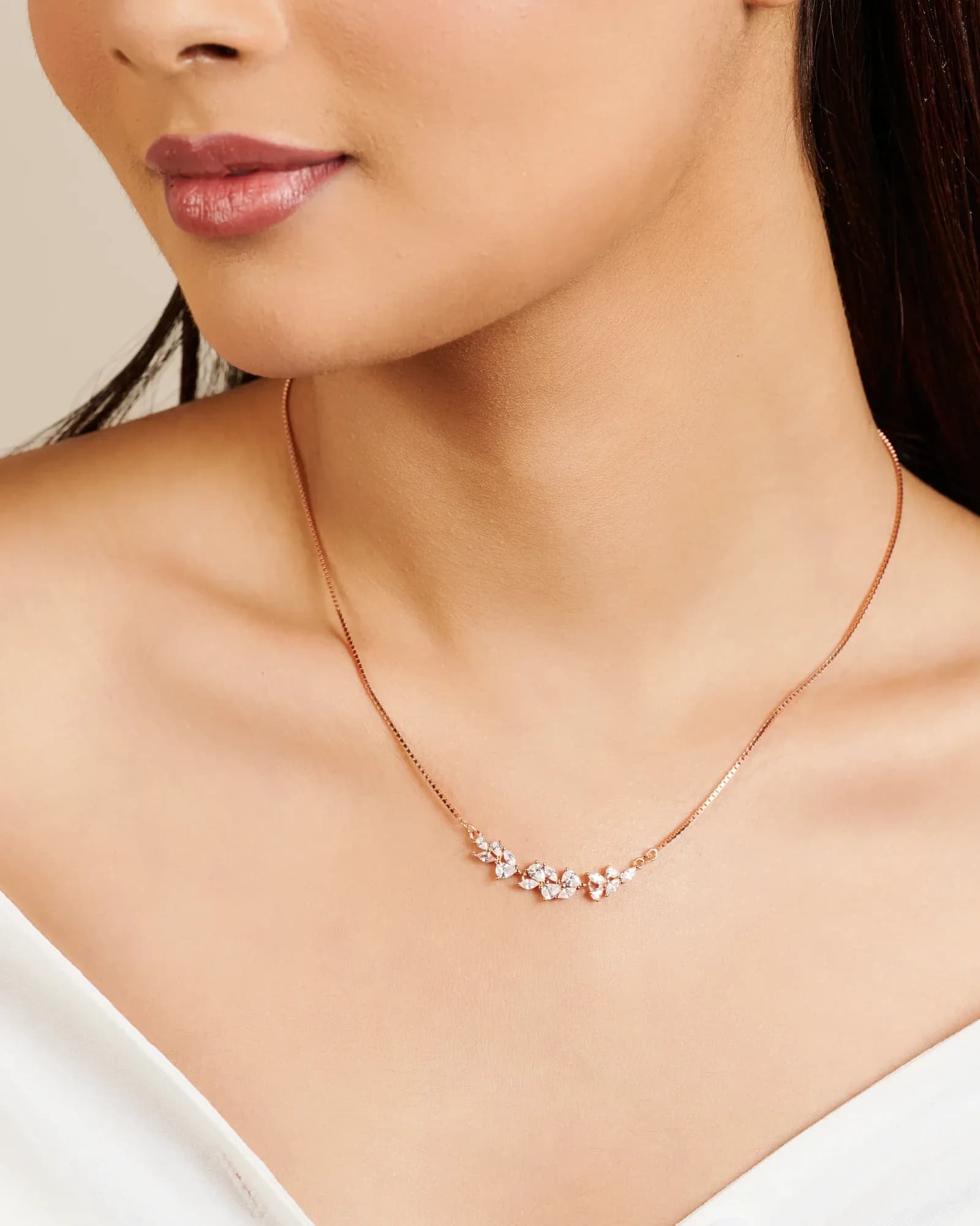 Crystal Sprig Necklace