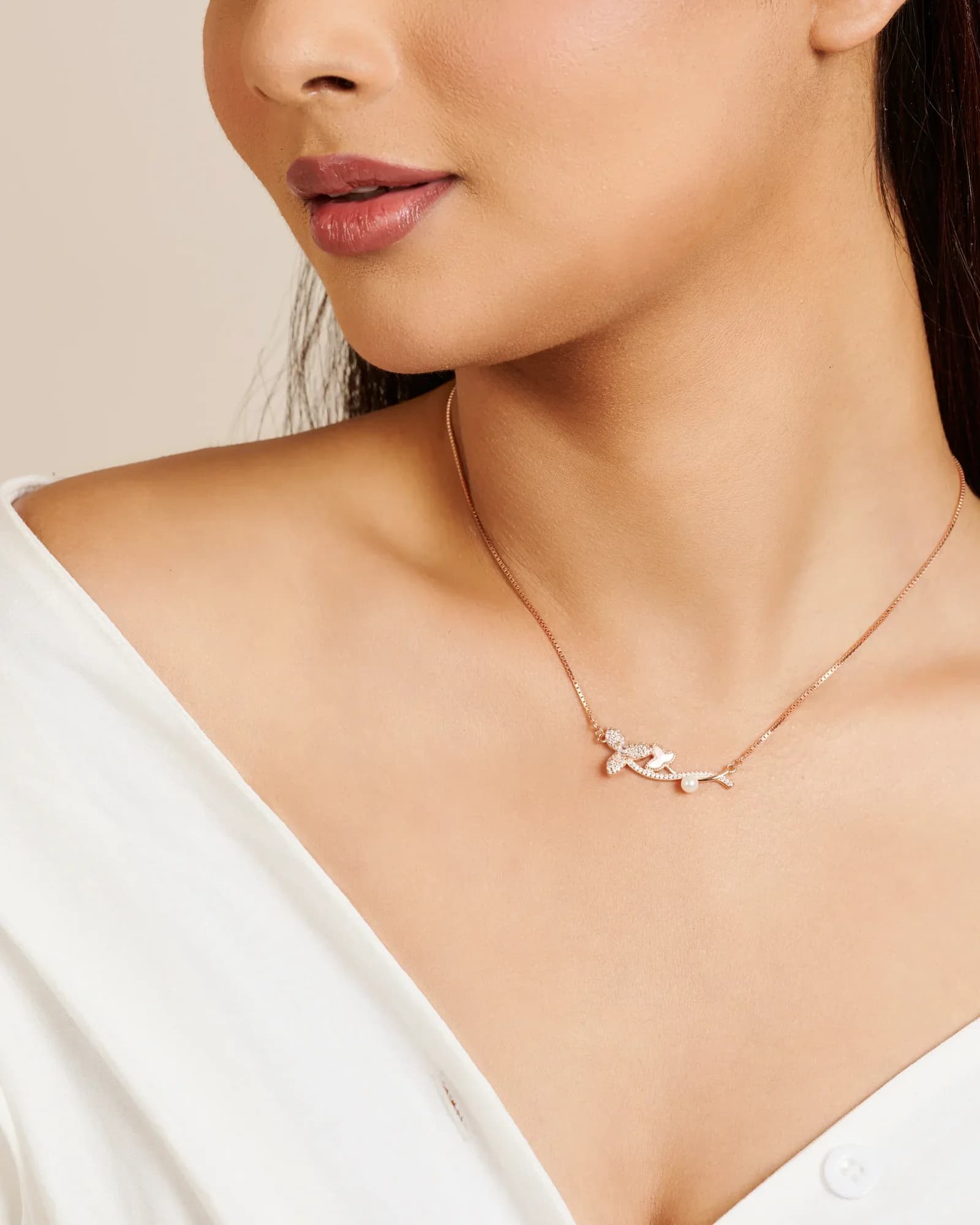 Morning Dew Branch Necklace