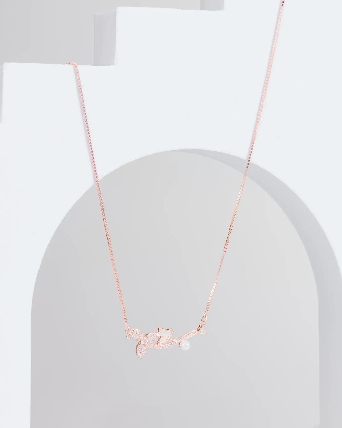 Morning Dew Branch Necklace