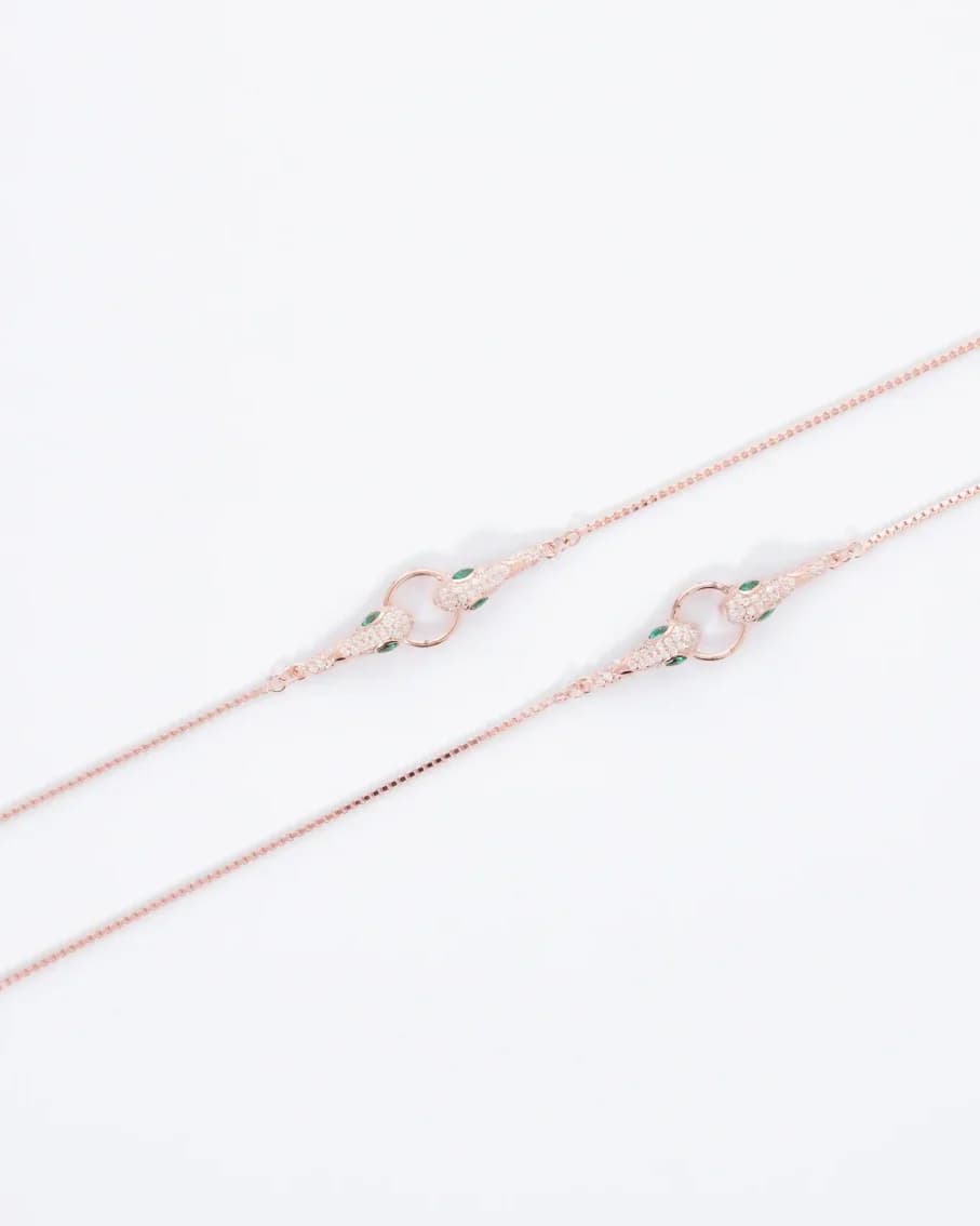 Blush Cobra Anklet