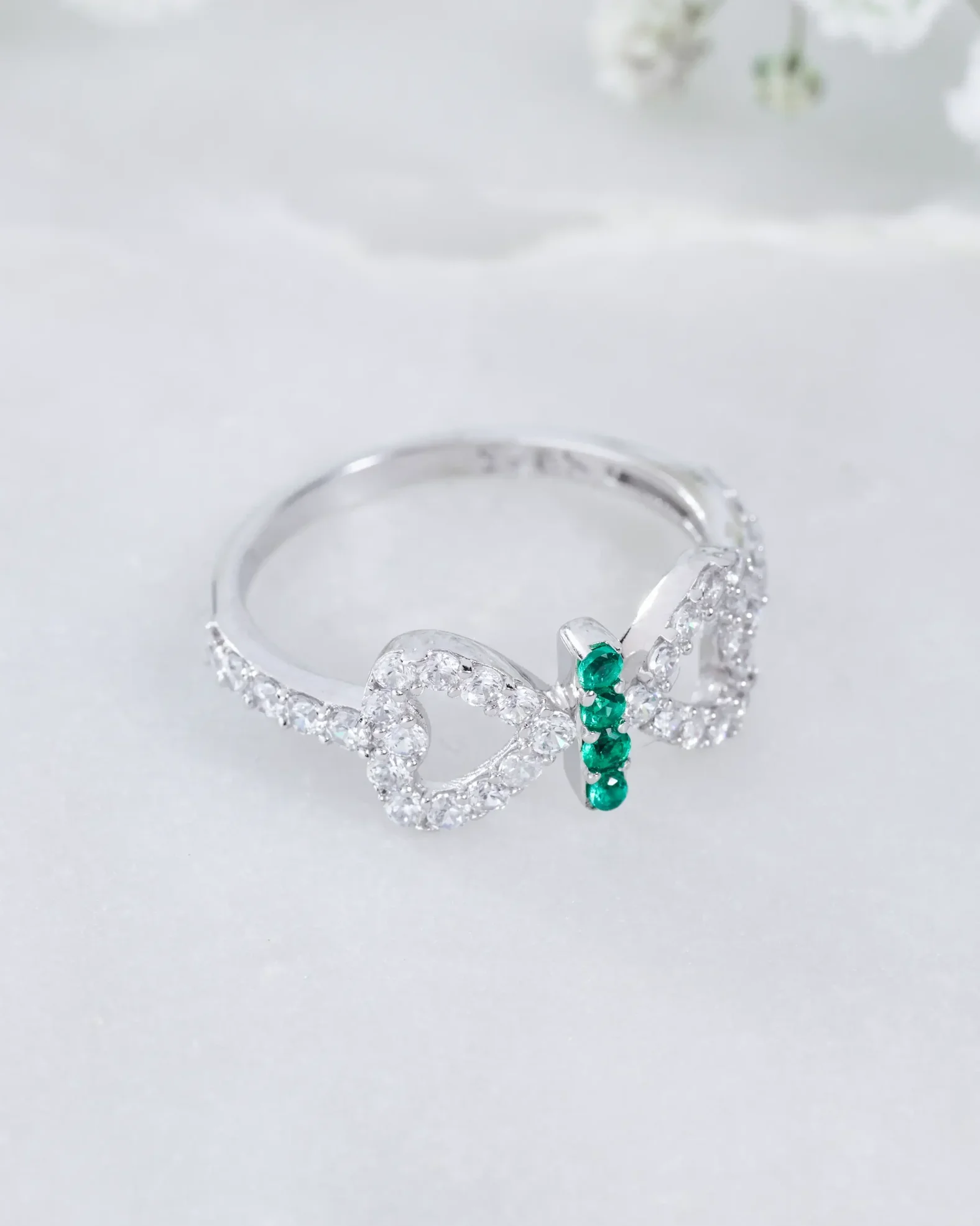 The Emerald Bow Ring
