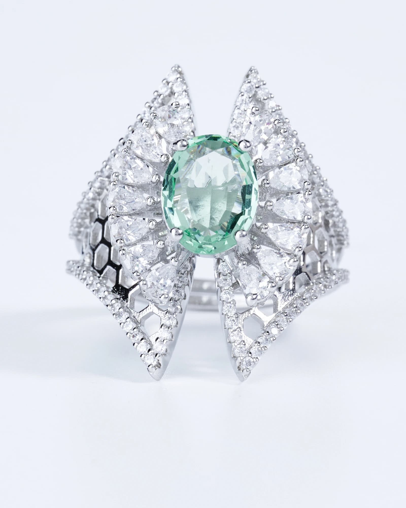 Mint Wing Ring