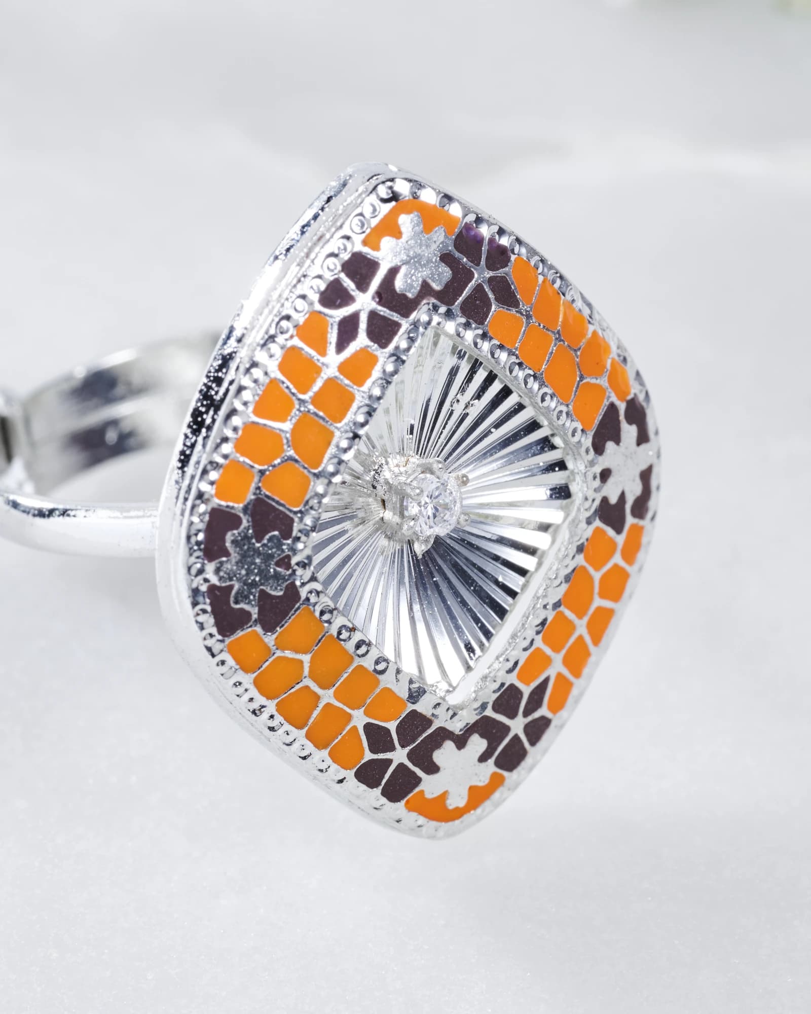 Mosaic Sunburst Ring