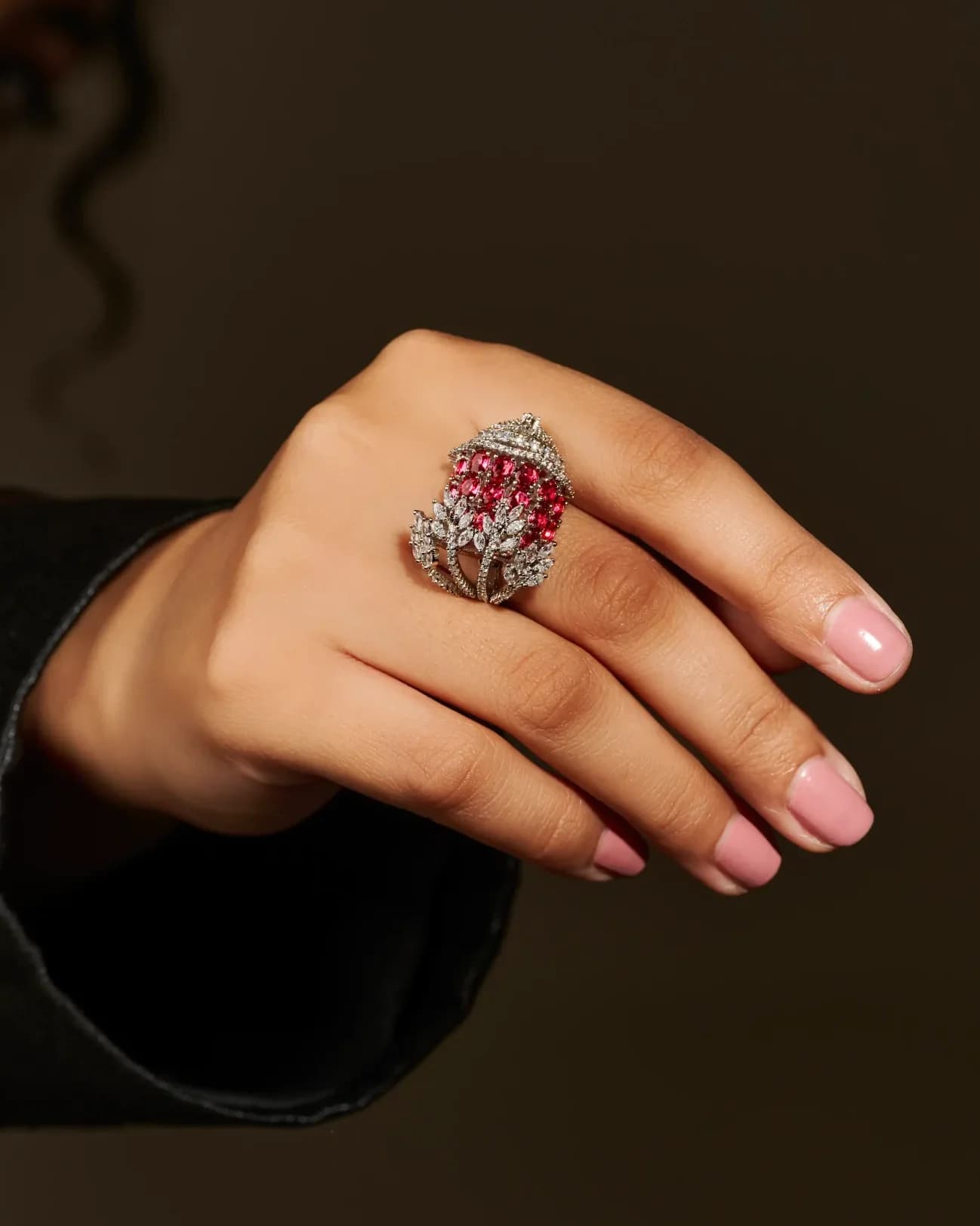 Ruby Diva Dome Ring