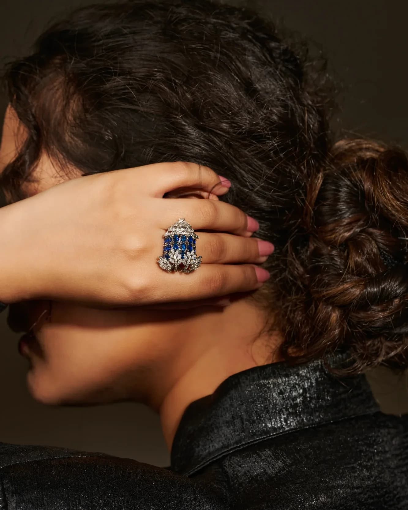 Sapphire Diva Dome Ring