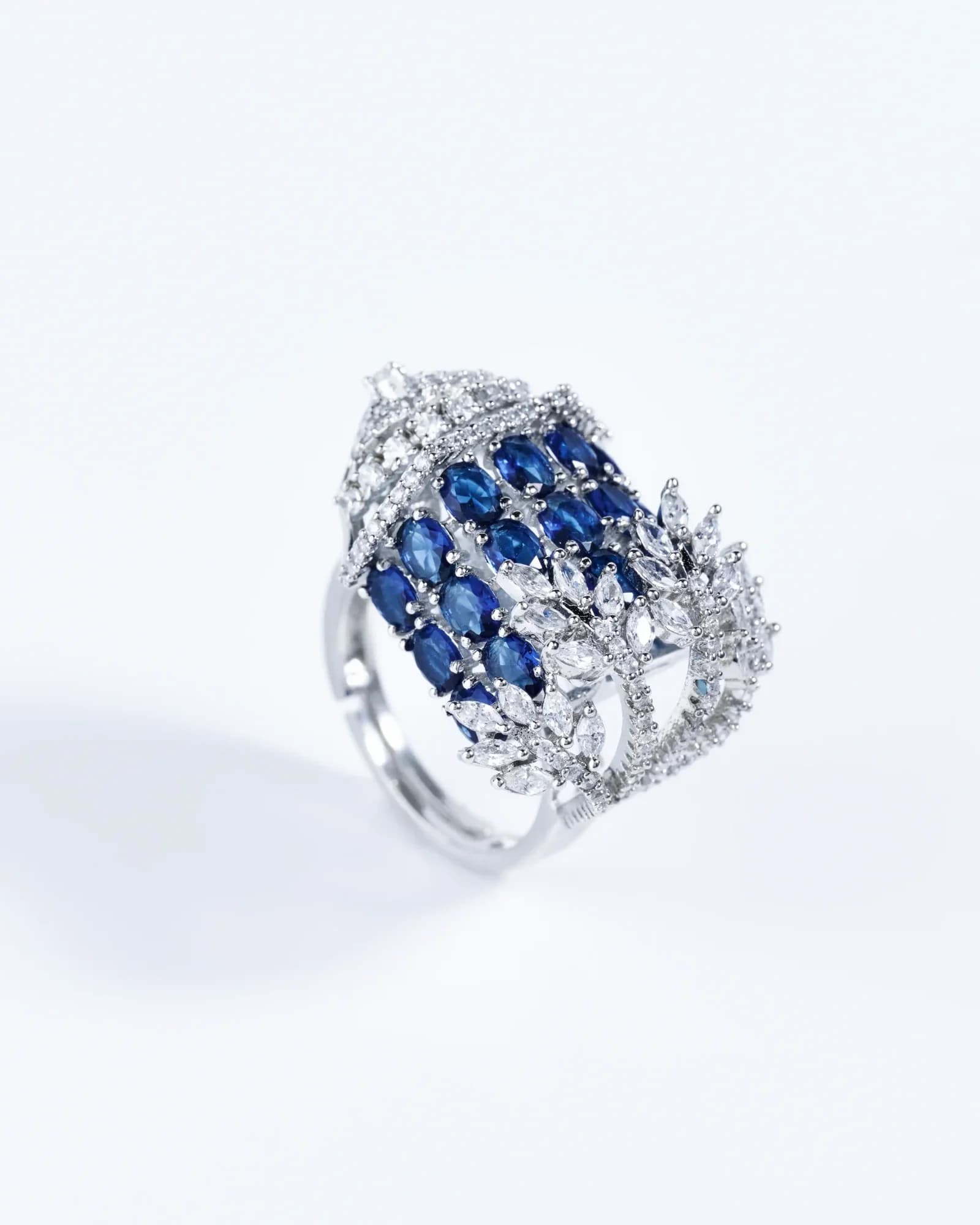 Sapphire Diva Dome Ring 3