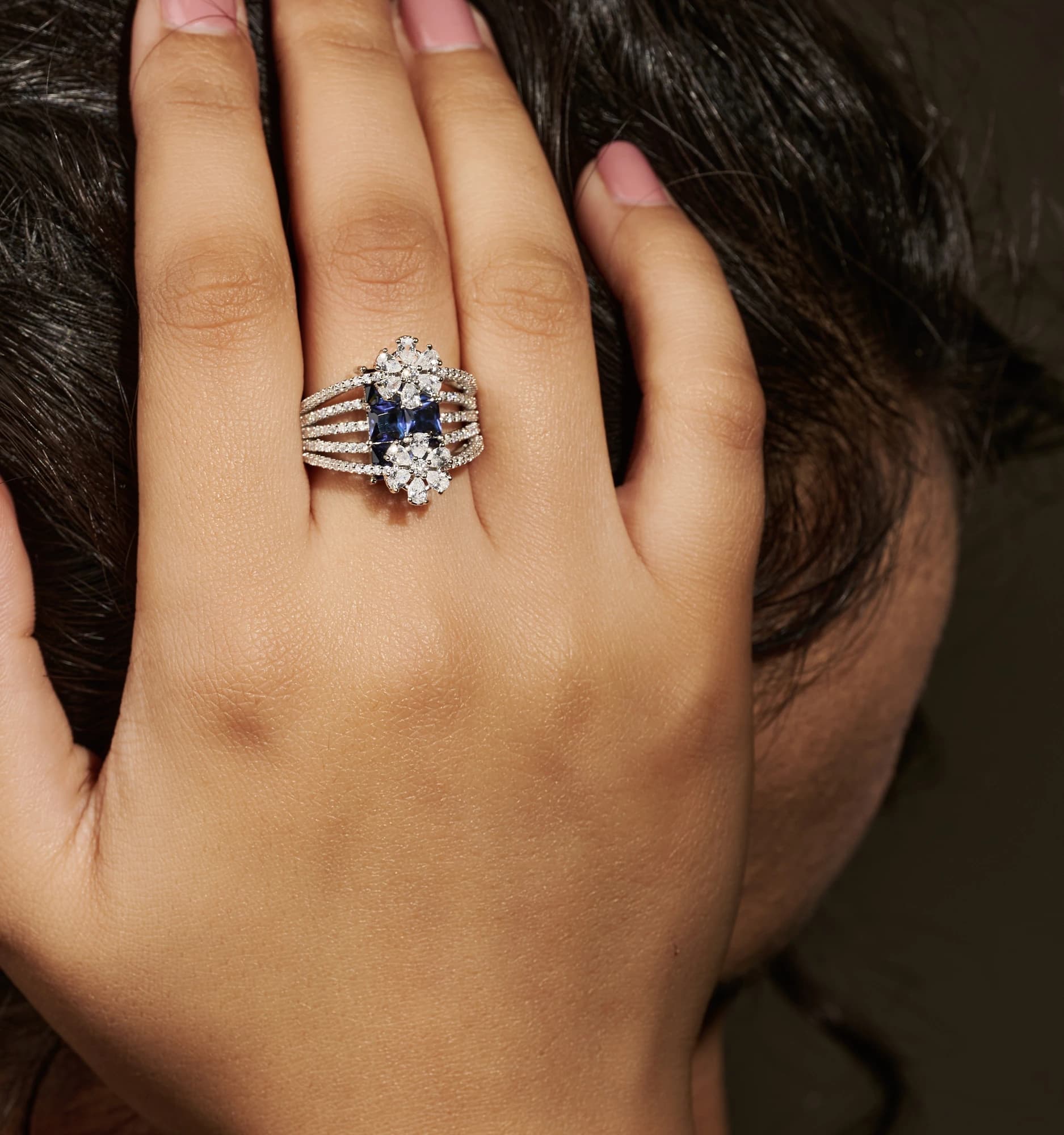 Twin Blossom Ring